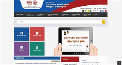 Desktop Screenshot of jknselangor.moh.gov.my