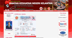 Desktop Screenshot of jknkelantan.moh.gov.my
