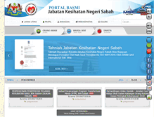 Tablet Screenshot of jknsabah.moh.gov.my